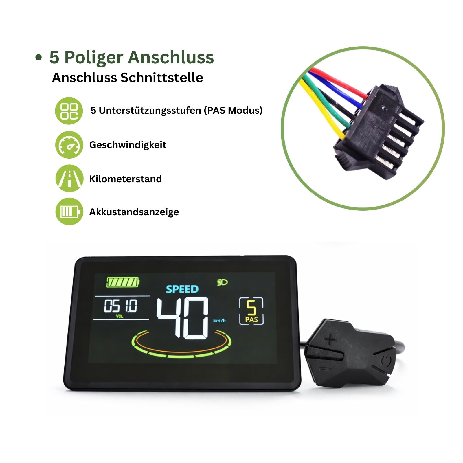 LED E Bike Tacho